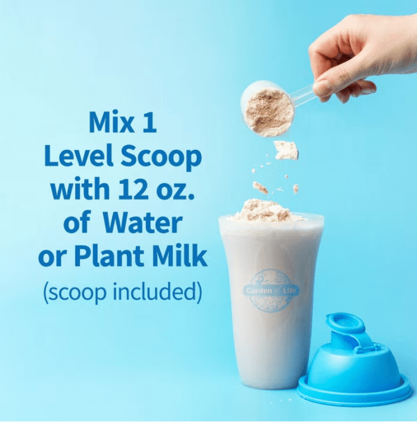 How to use organic creamy protein otamilk with water