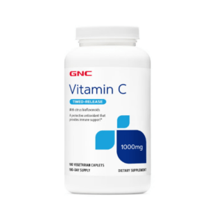 Vitamin C 1000mg Caplets 180 piece bottle front side